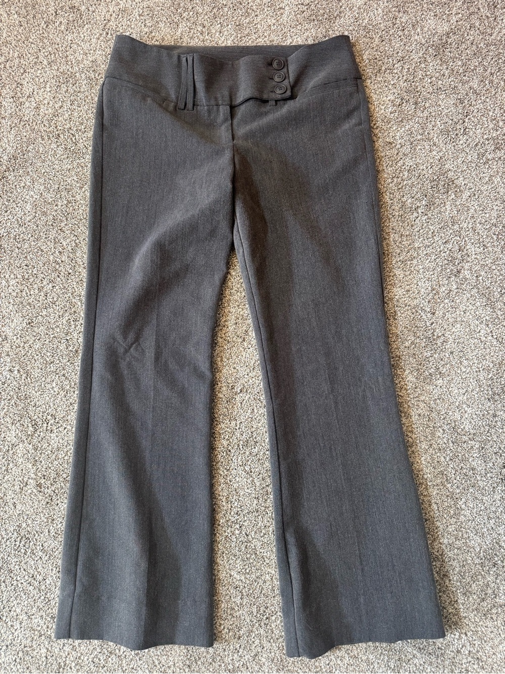 HeartSoul Dark Gray Dress Trousers with Button Waist